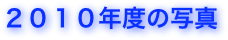 ２０１０年度の写真